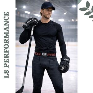 L8 Performance Quick-Dry Compression Leggings Small